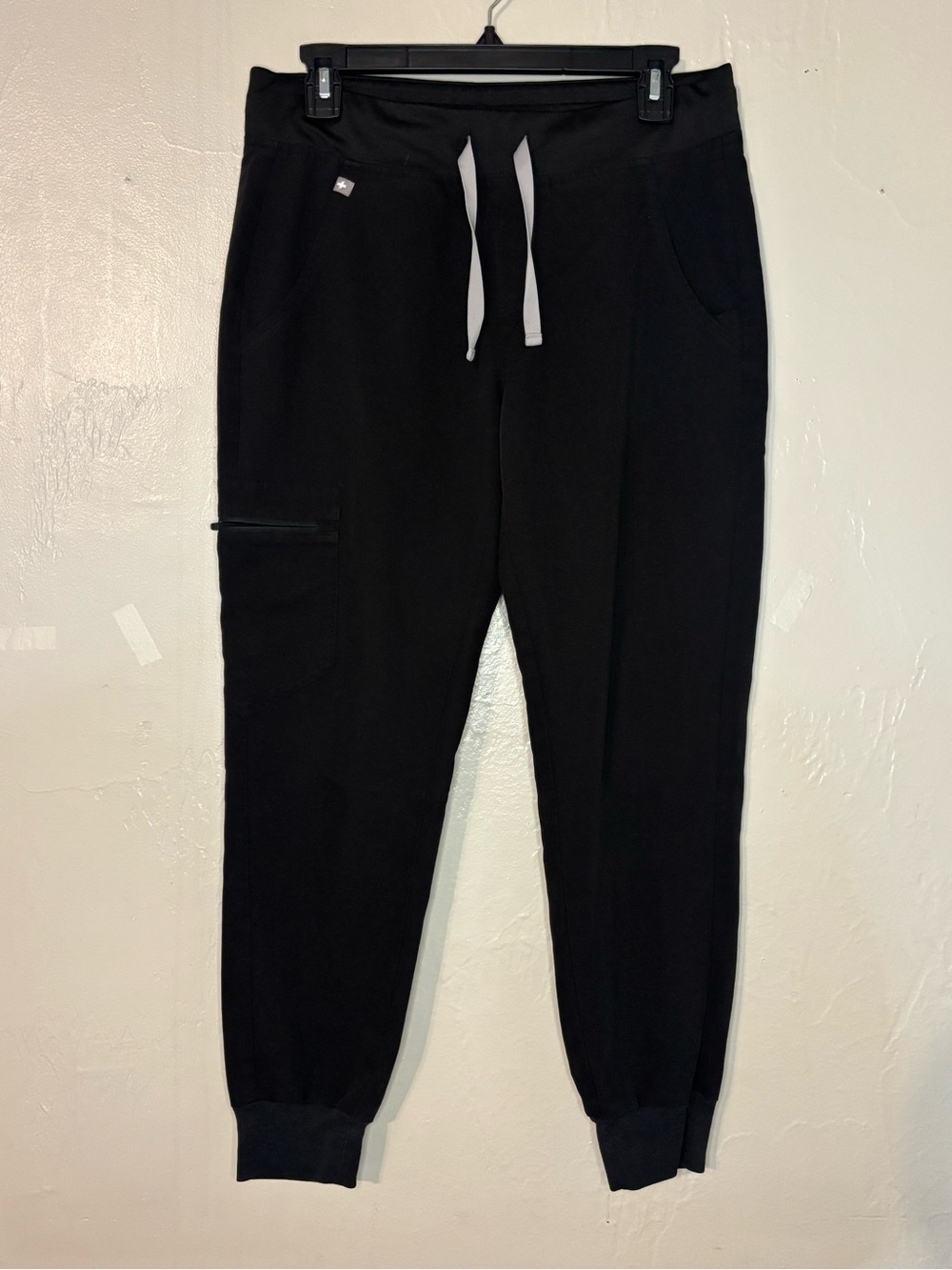 Figs Black Drawstring Jogger Pants size S